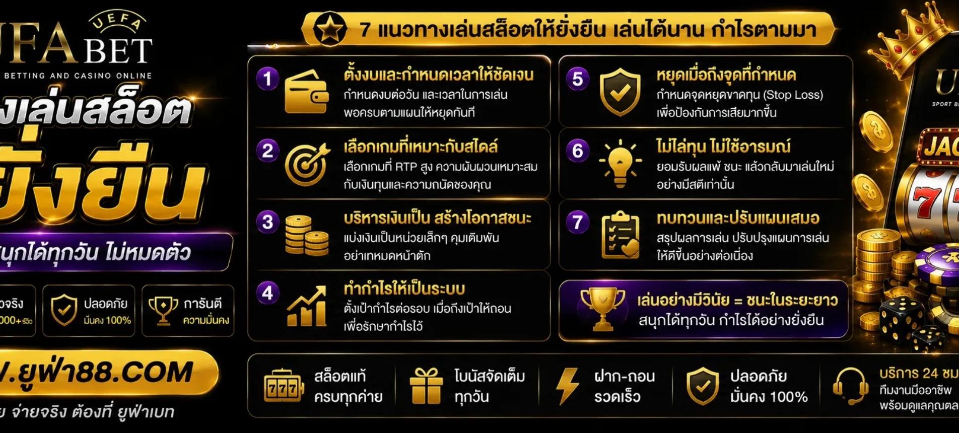 แนวทางเล่นสล็อต UFAPRO ให้ยั่งยืน
