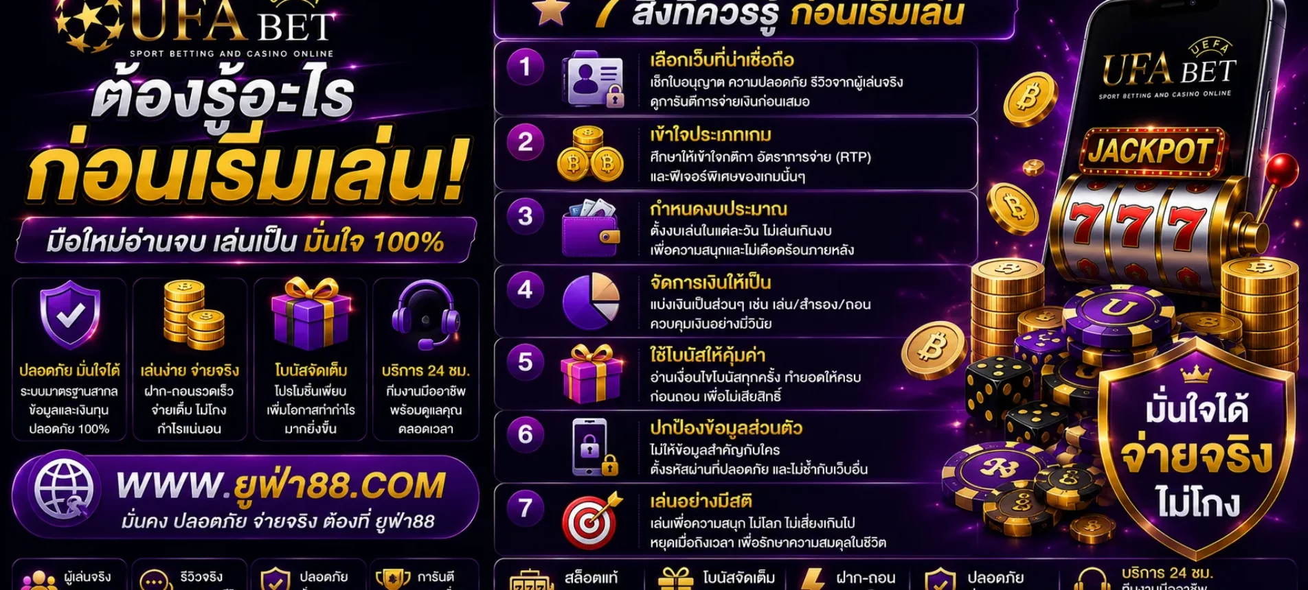 UFAgame ต้องรู้อะไรก่อนเริ่ม